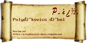 Polyákovics Ábel névjegykártya